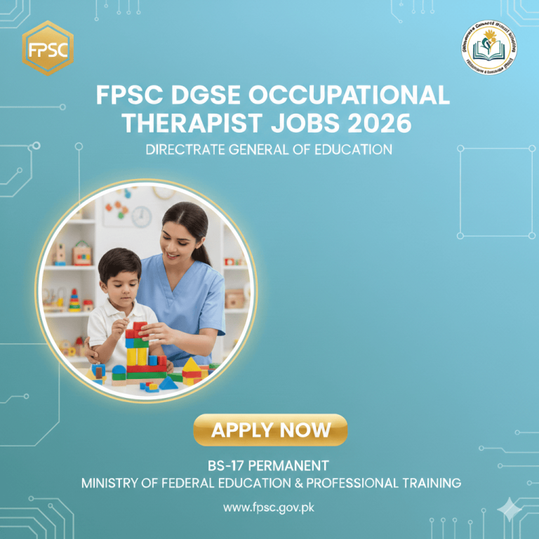 FPSC DGSE Occupational Therapist Jobs 2026