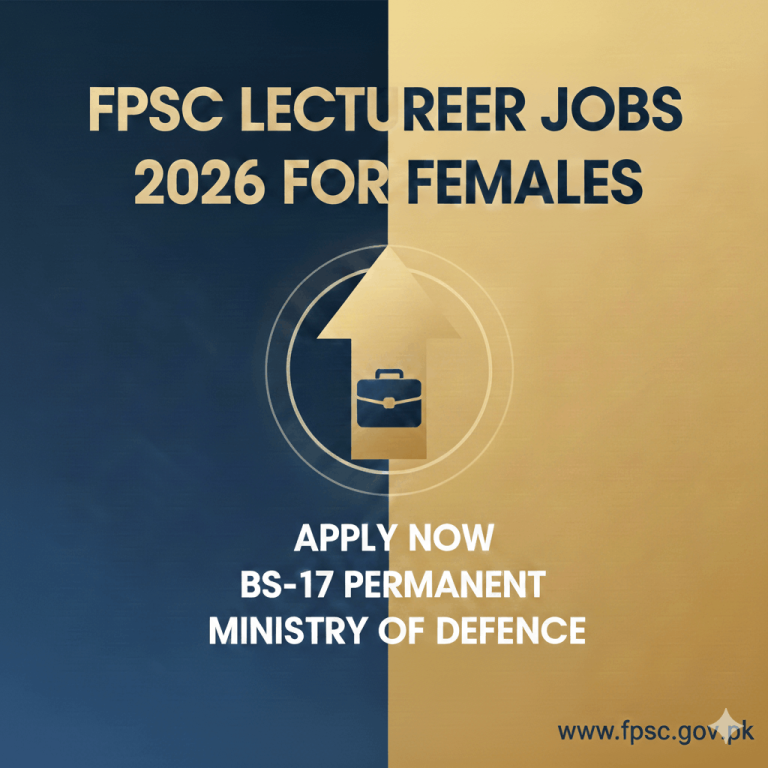 FPSC FGEI Lecturer Jobs 2026