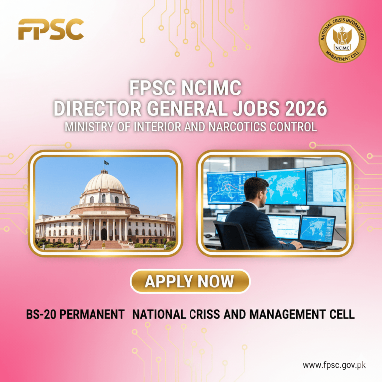 FPSC NCIMC Director General Jobs 2026