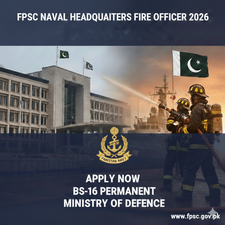 FPSC Naval Headquarters Fire Officer Jobs 2026